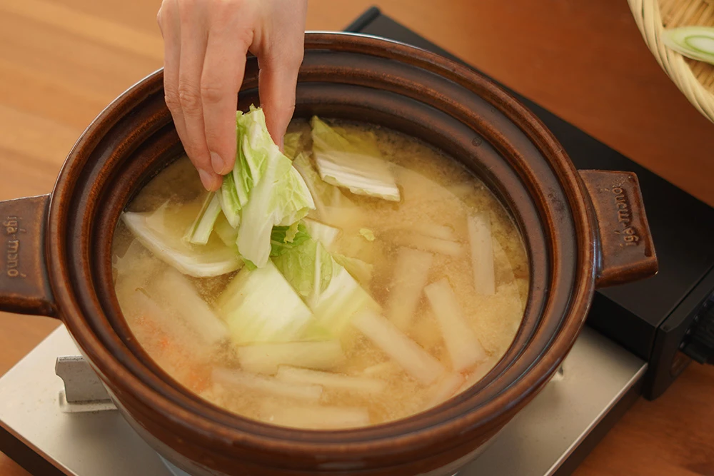 残りの野菜も煮る